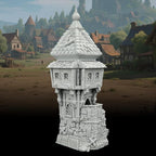 RPG Scenery – 1:64 Scale Unpainted TTRPG Buildings for Role Playing & DND Campaigns, Table Maps Characters Accessory – Medieval Village B AF1124B