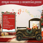 Christmas Snow Globe Lantern Truck Water Glittering Globe with Snowman 8 Music Songs Christmas Snow Globes USB & Battery Operated for Christmas Festival Decorations Gifts (Truck-Snowman)