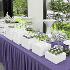 Extra Large White Acrylic Buffet Risers Cube Box Food Risers for Buffet Dessert Table 12 inch Set of 5 Tier Display Stands for Weddings,Shop Display,Large Food Risers Display for Food,White Acrylic Square Boxes Risers 12inch Tall