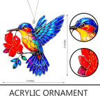Hummingbird Gifts for Women - Christmas Ornament 2026 - Beautiful Christmas Ornaments Decorative Hummingbird with Meaningful Story Card Humming Bird Valentines Birthday Teacher Gift