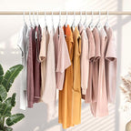 NEATERIZE Thick Heavy Duty Hangers - White Plastic Clothes Hangers 24 Pack - Great for Coat Hanger, Jackets Jeans & Suit Hanger for Closet - New Apartment Essentials Percheros Ganchos para Colgar Ropa
