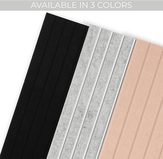 Felt Bulletin Board 35" x 24" - Stylish Cork Board Alternative for Office & Wall Decor – 6 Customizable Adhesive Tiles w/Golden Pins are Perfect to Display Your Photos