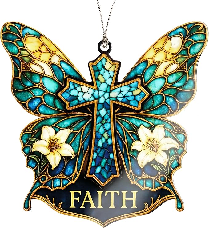 Butterfly Gifts for Women – Butterfly Suncatcher Inspirational Spiritual Gifts for Women 2026 for Christmas Mothes Day, Christian Gift Religious Gift Women Birthday Gifts, Valentines, Mothers Day