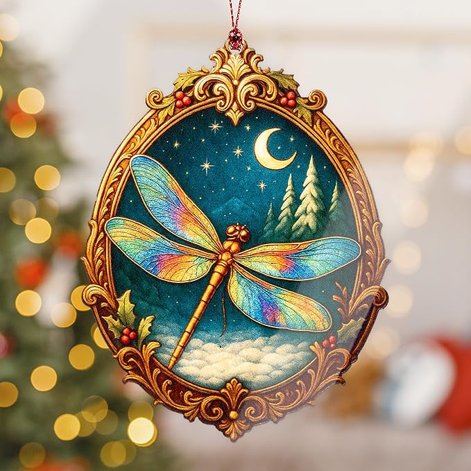 Christmas Women Gifts 2026 - Christmas Ornaments 2026 - Dragonfly Ornament - Dragonfly Gifts for Women - Christmas Women Decoration Ornaments