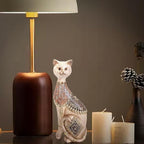 Leekung Cat Statue for Home Decor,Cat Figurine and Sculptures for Shelf Table Desk Bathroom Living Room Bedroom Decor,Vintage Home Décor Accents,Cats Art Themed Decorations,Cats Lover Gifts for Women