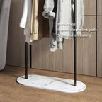 Freestanding Clothing Rack with Marble Base,Modern Black Arch Garment Rack for Small Spaces,Sturdy Metal Coat Rack,Clothes Racks for Hanging Clothes in Bedroom,Closet,Entryway,Boutique Display