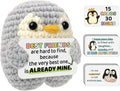 Crimmy Friendship Gift for Women, Sisters, Best Friend, Positive Crochet Doll with 30 Cute and Uplifting Messages, Funny Christmas, Birthday Gift Idea for Bestie, Coworkers, BFF