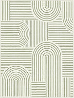 Lahome Abstract 9x12 Area Rugs for Living Room Bedroom, Soft Washable Rugs 9x12, Ultra-Thin Non-Slip Modern Dining Room Rug Non-Shedding Accent Carpet for Office, Green
