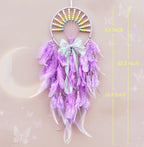 Dream Catchers for Kids Rainbow Wall Decor,Purple Dream Catcher,Pretty Jolly Feather Dream Catchers Baby Dreamcatcher for Girls Bedroom Dorm Room Wall Hanging Birthday Festival Craft Gift