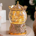 Carousel Musical Snow Globe Princess Unicorn Music Box for Girls Women Baby Kids Sister Daughter Mom Granddaughter Grandma Christmas Birthday Presents Gifts (Light Pink)