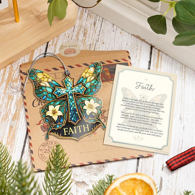 Butterfly Gifts for Women – Butterfly Suncatcher Inspirational Spiritual Gifts for Women 2026 for Christmas Mothes Day, Christian Gift Religious Gift Women Birthday Gifts, Valentines, Mothers Day