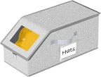 Hat Organizer for Baseball Caps 1PCS Stackable Storage with Clear Window Lid, Flip-Top Access, Space-Saving Hat Box for Closet, Breathable Fabric (Grey)