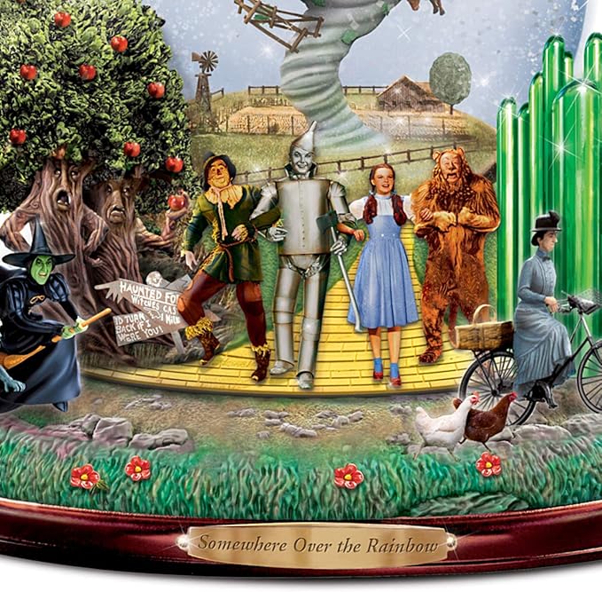 The Land of OZ Glitter Globe with Motion and Music by The Bradford Exchange