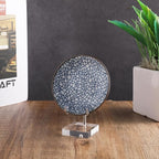 Sibba Adjustable Metal Display Easel Stand with Acrylic Base Compact Plate Holder for Fossils, Crystals, Geodes, Rocks, Coral, Home Decor, Collectibles
