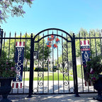 20In Patriotic Wreaths for Front Door, Artificial Red White Blue Faux Flowers,Patriotic Wreath Decorations,Decor for 4th of July,Festival Wreath for Outdoor,Home, Office, Party Wall