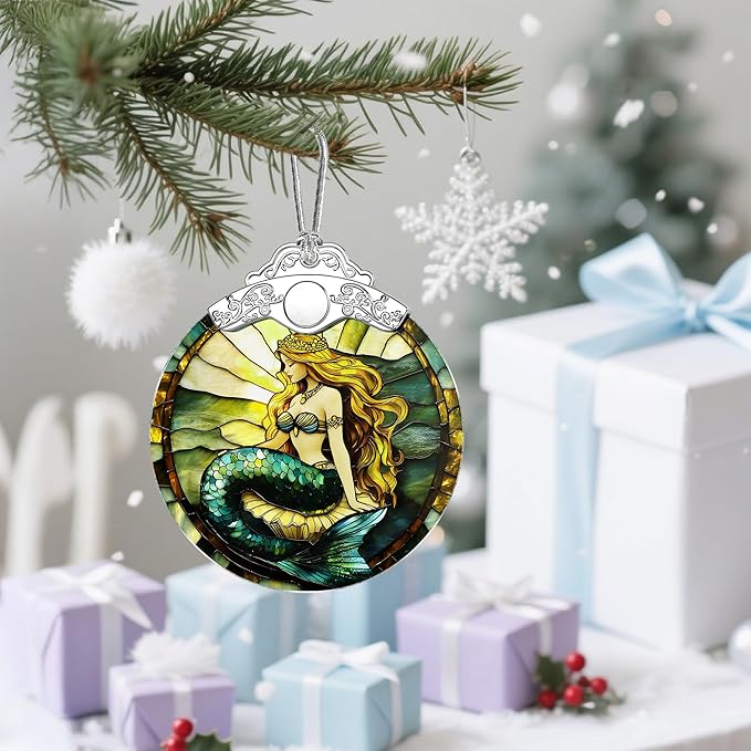 Mermaid Princess Christmas Ornaments: Christmas Tree Ornaments, Holiday Decor for Mermaid Lover, Stocking Stuffers, Gift Ideas, Xmas Gifts & Gifts for Women