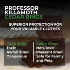 30 Cedar Rings for Clothes Storage - Stop Clothes Damage - 30 Fresh Cedar Rings to Protect Your Clothes