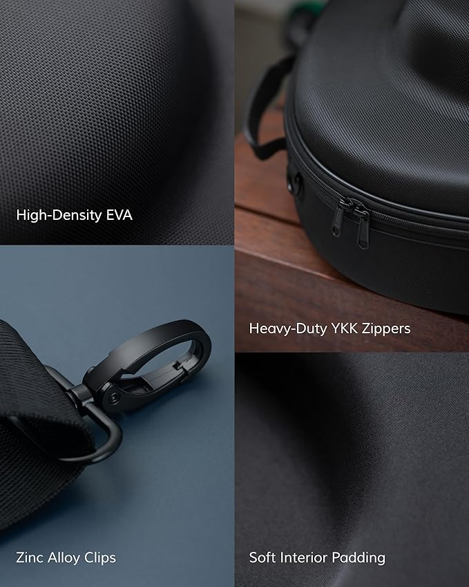 Cowboy Hat Travel Case – Crushproof Carrier for Cowboy, Panama & Tweed Hats with Carrying Handle, Shoulder and Luggage Strap, For Travel and At-Home Storage (Large)