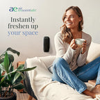 Air Esscentials The Diamond Smart Scent Air Machine for Home, Bluetooth App-Controlled, Covers up to 500 sq. ft, 100mL Waterless Fragrance Oil Diffuser with Cold Air Aromatherapy, Black