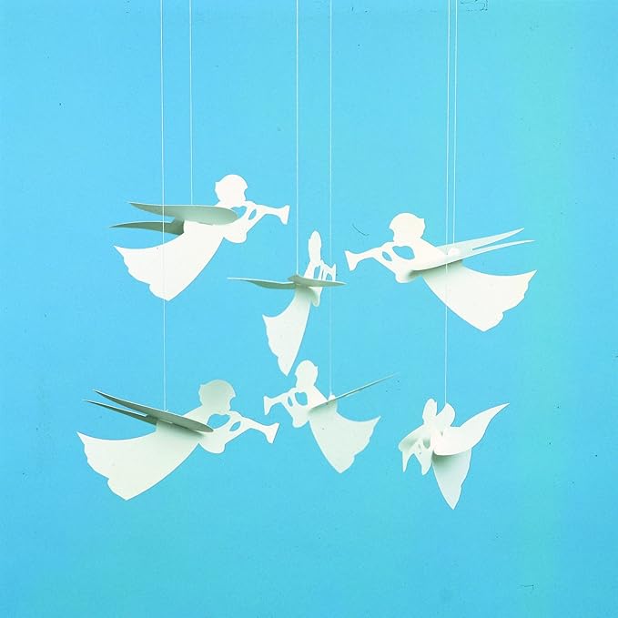 Angel Hanging Mobile - 16 Inches - High Quality Cardboard - Handmade in Denmark by Flensted