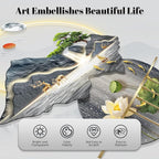 LED Light Decor Wall Art, 3D Art Wall Decor with Light, Decors Walls Sculptures Large 3D Art, Decors Walls Sculptures Lighting Modern, Plug-in Power Supply, Blue A, 23x53in