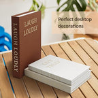 Aesthetic Decorative Books, Set of 3 Linen Fake Book, Faux Book Boxes for Coffee Table, Photo Organization, and Keepsake Storage
