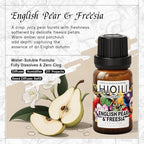 HIQILI English Pear &Freesia Diffuser Oil, Long-Lasting Refill for Humidifiers & Reed Diffusers, Hotel-Grade Scent, Suitable for Home Use - 0.34 Fl Oz