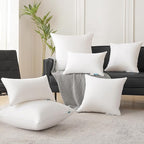 Oubonun 26 x 26 Pillow Inserts - Set of 2 - 100% Cotton Cover - 26 Inch Square - Decorative Pillow Inserts - White