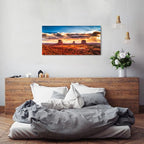 Monument Valley Mountain Wall Art Sunset Desert Wall Decor Nature National Park Posters Arizona Landscape Pictures Modern Scenery Canvas Prints Artwork for Living Room Bedroom Home Decorations 20x40"