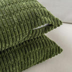 Fancy Homi 4 Packs Decorative Throw Pillow Covers for Living Room Couch Bed, Modern Farmhouse Boho Home Décor Accent Cushion Case, 20" x 12", Green Series