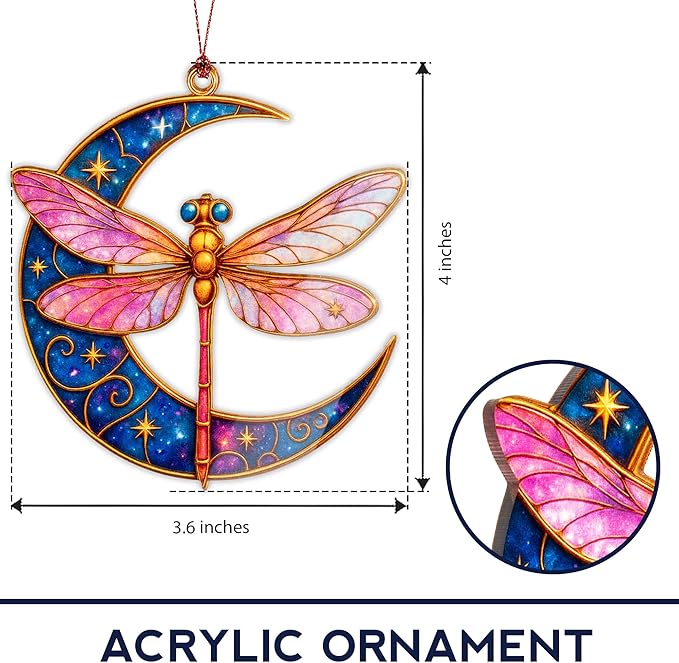 Christmas Women Gifts 2026 - Christmas Ornaments 2026 - Dragonfly Ornament - Dragonfly Gifts for Women - Christmas Women Decoration Ornaments