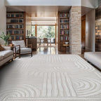 Modern Indoor Rug Orbit 8x10 Area Rugs for Living Room Luxury Kitchen Bedroom Durable Soft Geometric Durable Low and High Pile Stain Resistant Non Shedding Area Carpet 8x10