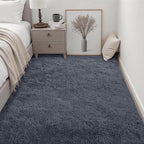 6x9 Area Rugs for Living Room Bedroom: Ultra Soft Fluffy Shag Rug Upgrade Non-Slip Non-Shedding Large Fuzzy Plush Carpet Indoor Floor Carpets for Kids Room Playroom Nursery Dorms Home Decor Grey