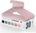 Neaties Heavy Duty Clothes Hangers 30 Pack – Made in the USA – 8lb Capacity Plastic Hangers for Adult Clothing – Durable for Pants, Coats, Jackets, or Jeans – Pink
