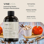 VINEVIDA [4 Fl Oz] Scent NO. 1119 Fragrance Oil for Cold Air Diffusers, Aromatic Notes of Marshmallow Cream Pumpkin, Essential Oils for Diffuser Oil Refill & Air Freshener Room Spray