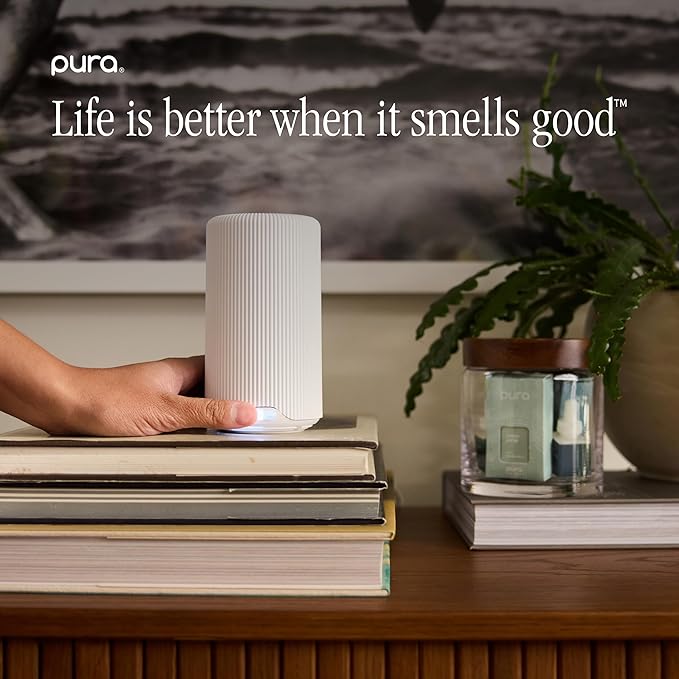 Pura x Studio McGee Home Scent Refill - Smart Air Diffuser - Long-Lasting Luxury Fragrance per Refill - Home Essential - Clean & Safe Diffuser Fragrance - 2 Pack, Violet Fig