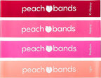 Peach Bands Resistance Bands Set - Exercise Workout Bands for Legs and Butt