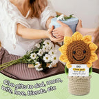 Valentines Gifts Handmade Crochet Flowers Sunflower, Emotional Positive Support Crochet, Crochet Toy Doll, Cute Christmas, Mothers Day, Birthday Gifts for Moms, Home Decor