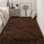 6x9 Area Rugs for Living Room Bedroom: Ultra Soft Fluffy Shag Rug Upgrade Non-Slip Non-Shedding Large Fuzzy Plush Carpet Indoor Floor Carpets for Kids Room Playroom Nursery Dorms Home Decor Brown
