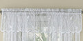 Sweet Home Collection Kitchen Window Tier, Swag, or Valance Curtain Treatment in Stylish and Unique Patterns and Designs for All Home Décor, Songbird White