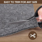 BALEINE Felt Non Slip Rug Pads, Extra Large 1/4" Thick Felt and Rubber Backing, Shock Absorbing Carpet Pad for All Carpets and Hardwood Floors (4x6 Ft)