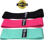 Fittest Pro by Limm Resistance Bands for Legs and Butt, Fabric Exercise Loop Bands Yoga, Pilates, Rehab, Fitness and Home Workout, Strength Bands for Booty