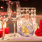 Heart Shaped Acrylic Clear Music Box,Wind Up Musical Box Gift for Girls,Women,Granddaughter,Babies,Perfect for Anniversary,Birthday,Valentine's Day,Christmas,Melody: You are My Sunshine