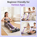 Upgraded Pedal Resistance Band with Handle, Soft Durable Fashion Puller Exercise with Thickened 6 Tension Ropes, Tube Pedal Resistance Device for Abdomen, Waist, Arm, Leg, Core/ABS