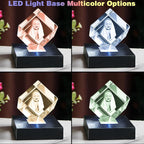 3D Crystal Photo Personalized,Customized Birthday Gifts for Women,Wife Baby, Girlfriend,Him,Custom Anniversary,Memorial Gifts