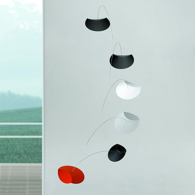 Flying Saucers Ii Hanging Mobile - 34 Inches Plastic - Handmade in Denmark by Flensted