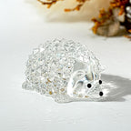 H&D HYALINE & DORA Cut Clear Crystal Hedgehog Animal Figurine Collection Glass Ornament