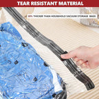 Vacuum Bags for Travel with Rechargeable Pump, 10 Medium Compression Packing Seal Bags for Luggage Suitcase, Space Saver for Clothing and Clothes Storage Travel