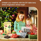aooshine Brown Small Table Lamp - Bedside Lamp for Bedroom, Minimalist Nightstand Lamp with Square Shade, Desk Lamp for Kids Room