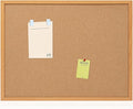 Cork Board Bulletin Board 24 x 36, Wood Framed Corkboards for Wall Decor, Hanging Office Message Board, Large Wall Mounted Notice Pin Board with 15 Push Pins for School, Home & Office